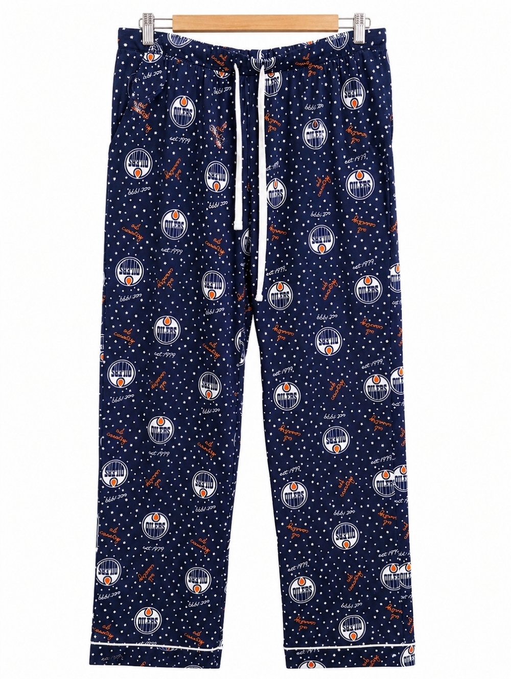Edmonton Oilers Pajama Pants NHL Licensed Navy Lounge Sleep Pants Size M